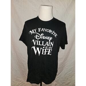 Vintage Disney My Favorite Disney Villain is my Wife Tshirt Size 2XL
